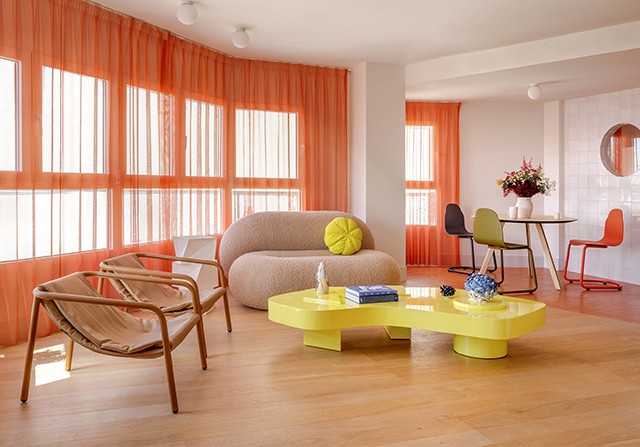 A bright interior with sofa, armchairs and coffee table from Sancal furniture