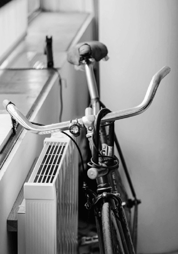 A bicycle in Tim Rundle's Studio