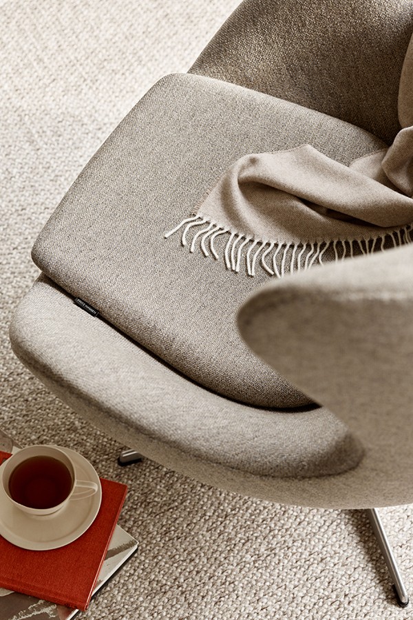 Detail shot of the Fritz Hansen Egg™ Chair photographed from above