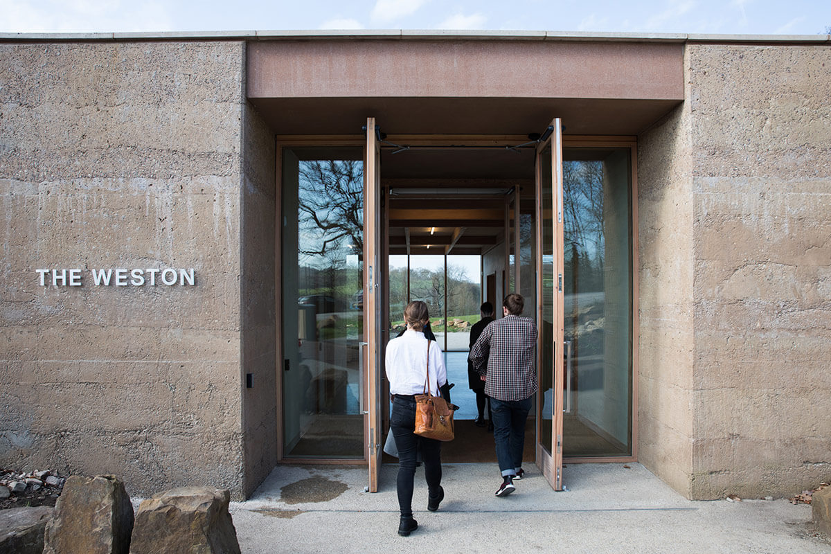 The entrance to The Weston at Yorkshire Sculpture Park