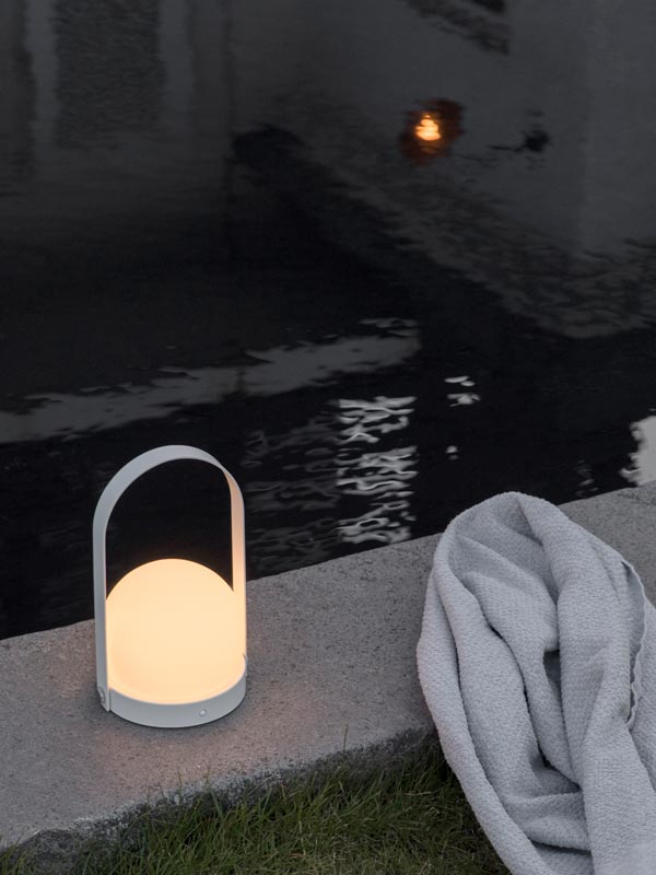 Wild swimming - Audo Carrie LED Table Lamp by the waterside