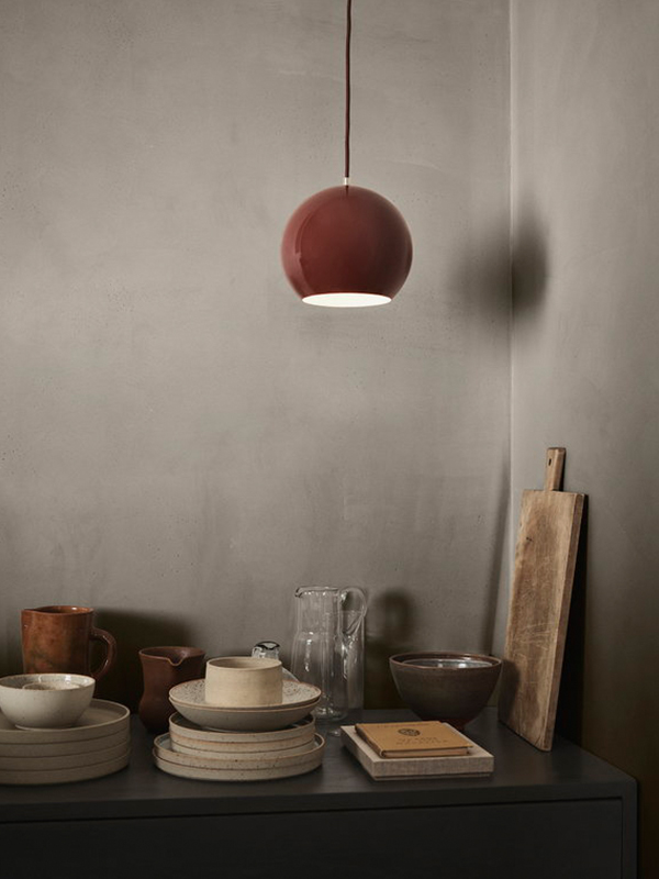 &Tradition Topan VP6 Pendant in a kitchen