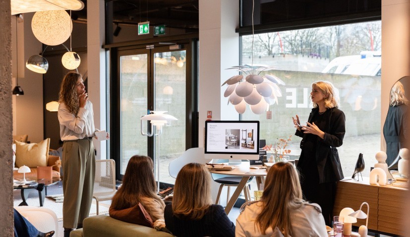 Image taken of interior designers invited as guests to the Nest Showroom for an exclusive product launch