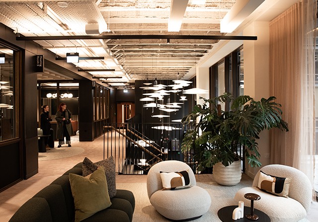 Trade team visiting Pall Mall Dragonfly Ltd Project in Manchester 