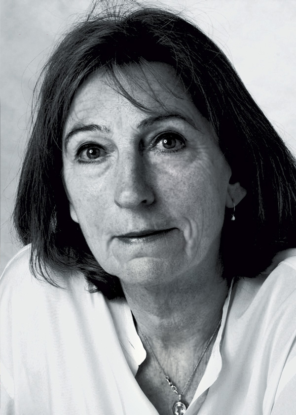 A black and white photo of Uten Silo designer Dorothee Becker