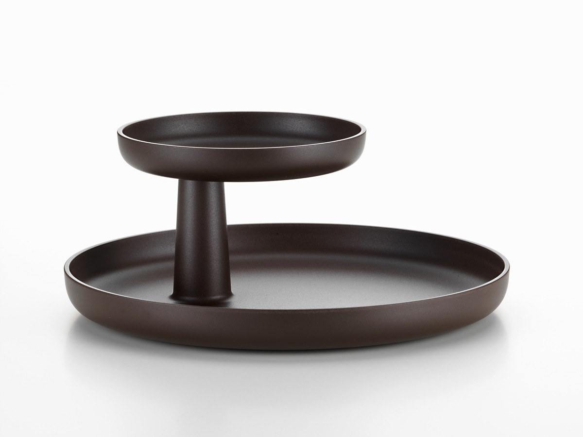 Buy the Vitra Rotary Tray Teak Brown at nest.co.uk