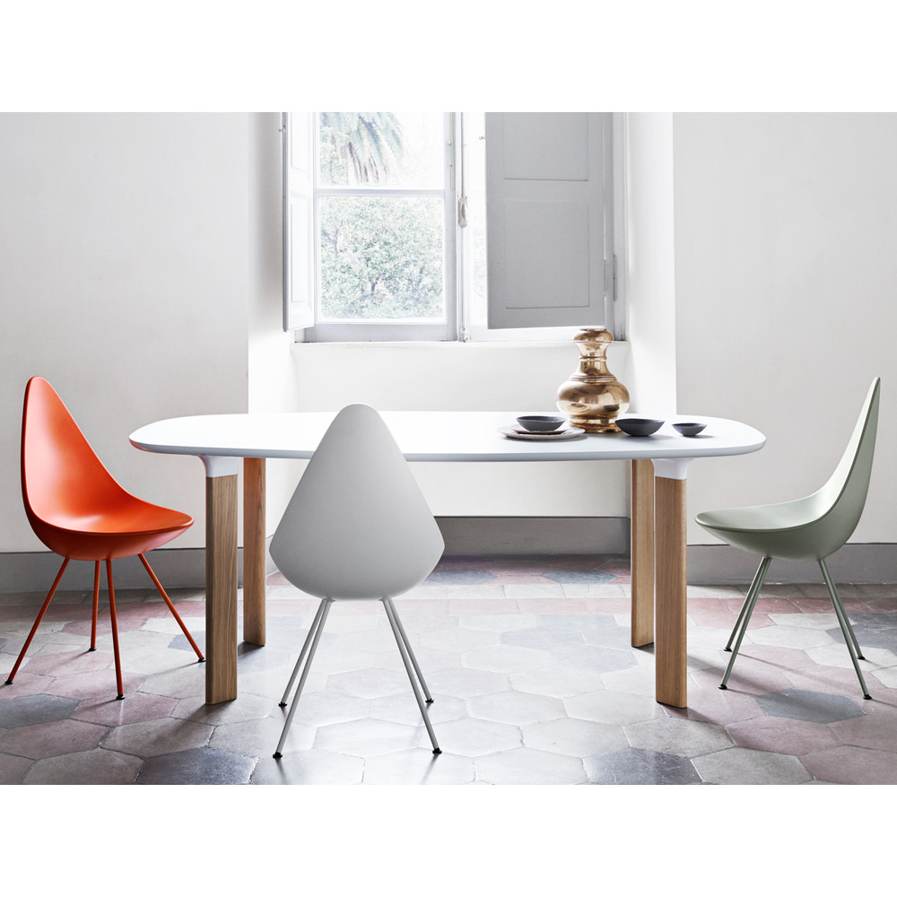 Buy the Fritz Hansen Analog Dining Table White Laminate at nest.co.uk