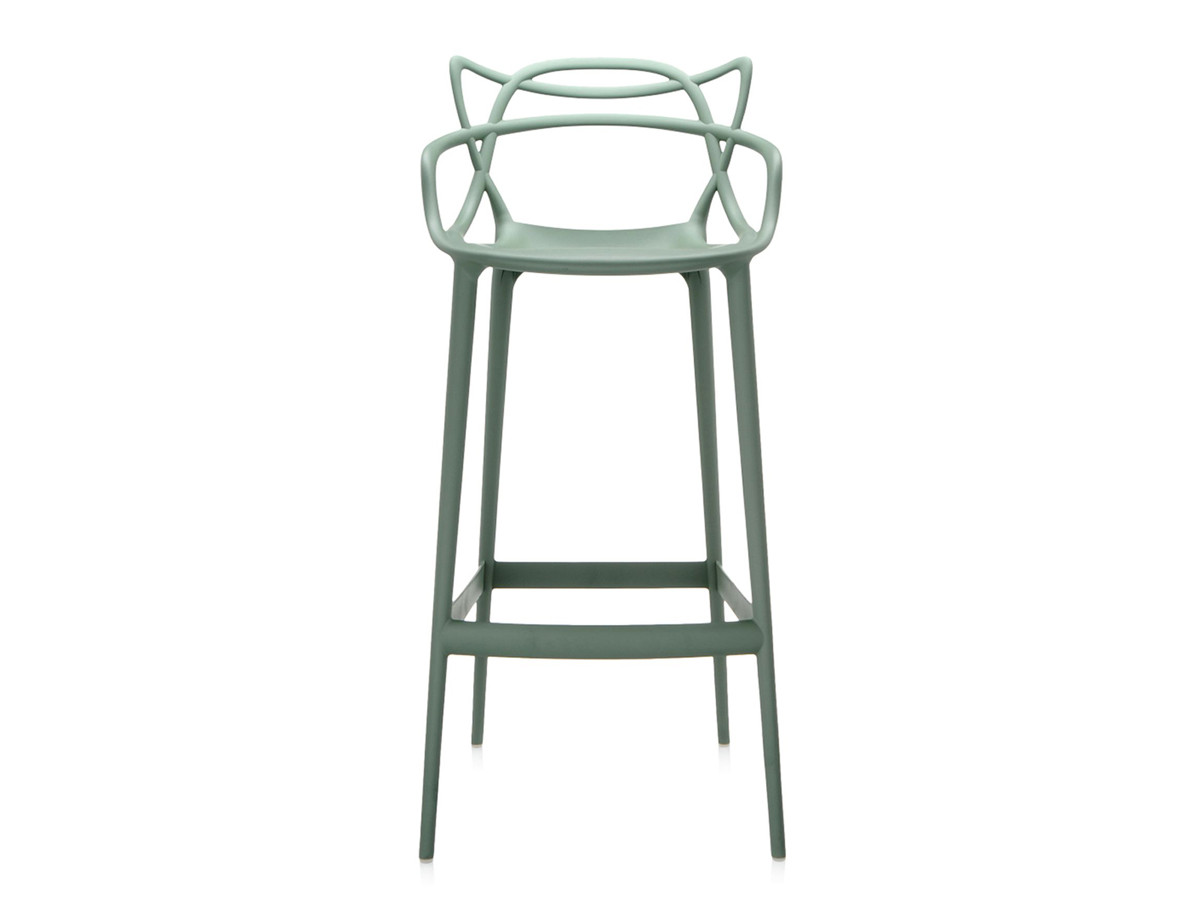 Buy the Kartell Masters Bar Stool Sage Green at Nest.co.uk