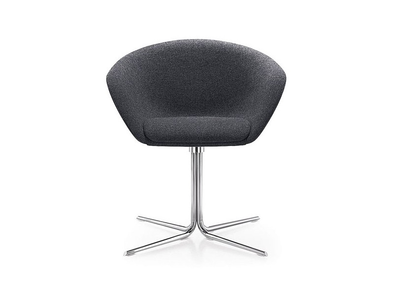 Arper Duna Chair Swivel Trestle Base