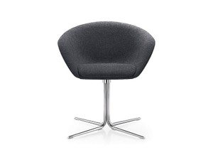 Arper Duna Chair Swivel Trestle Base