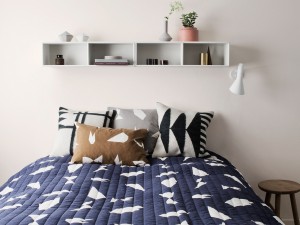 Ferm Living Cut Bed Cover Blue