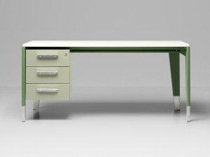 Vitra Prouve RAW Office Edition Bureau Métallique 3 Drawer