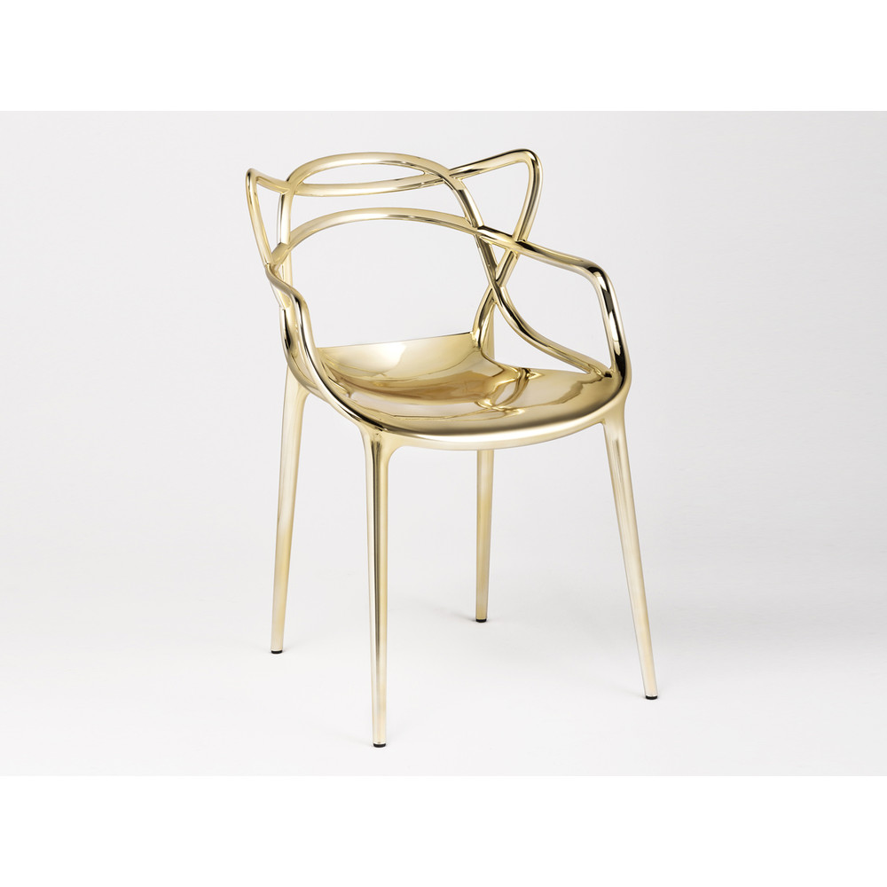 Buy the Kartell Masters Chair Metallic Set of 2 at nest.co.uk