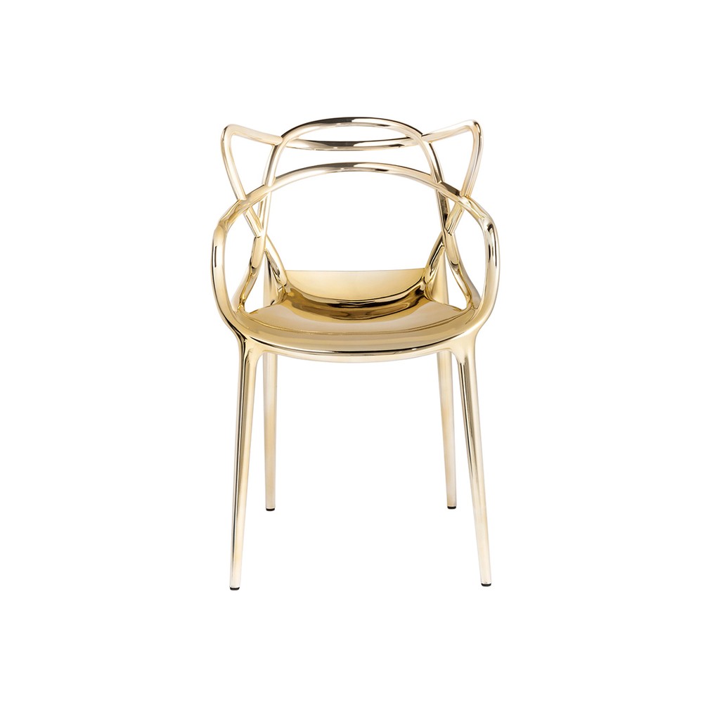 Buy the Kartell Masters Chair Metallic Set of 2 at nest.co.uk