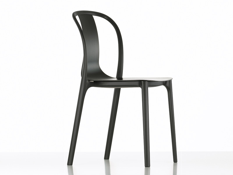 buy the vitra belleville side chair wood at nest co uk