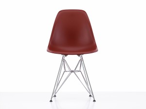 Vitra DSR Eames Plastic Side Chair - Chrome Base - White