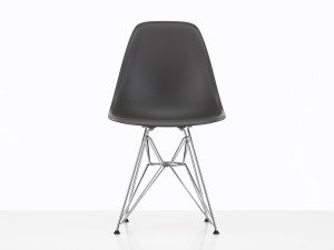 Vitra DSR Eames Plastic Side Chair - Chrome Base - White