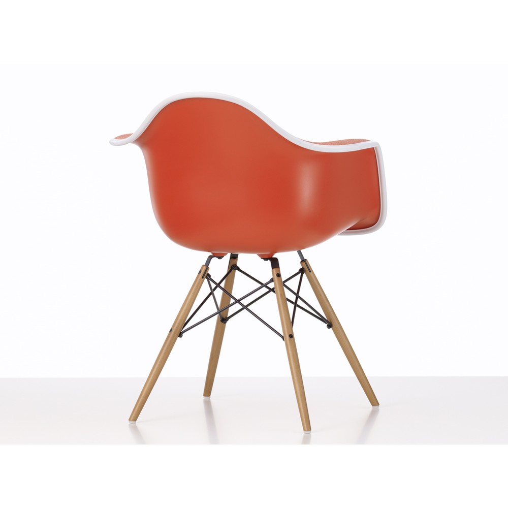 Buy the Vitra DAW Eames Plastic Armchair Upholstered at nest.co.uk