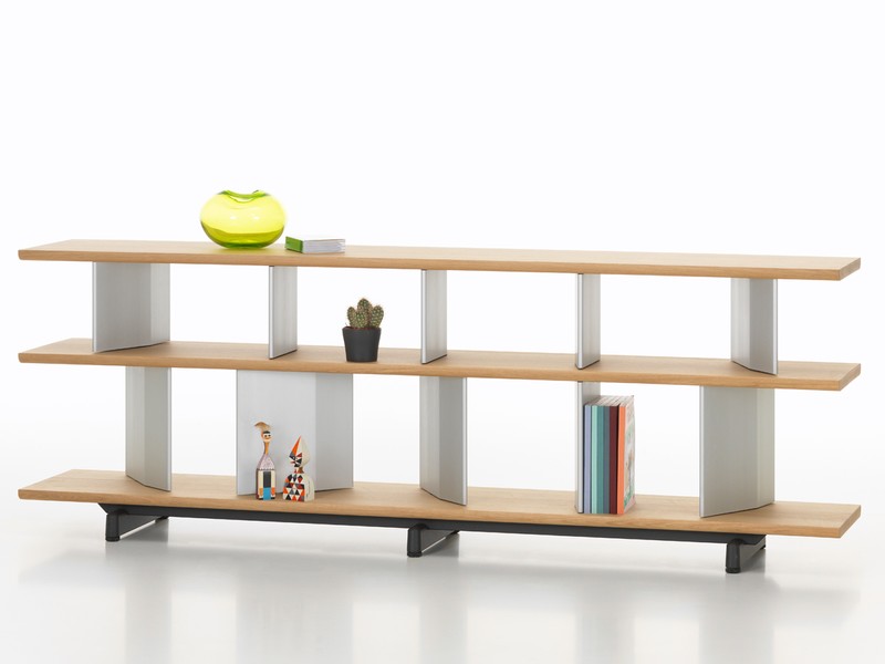 Buy the Vitra Planophore Wide Bookshelf Low at nest.co.uk
