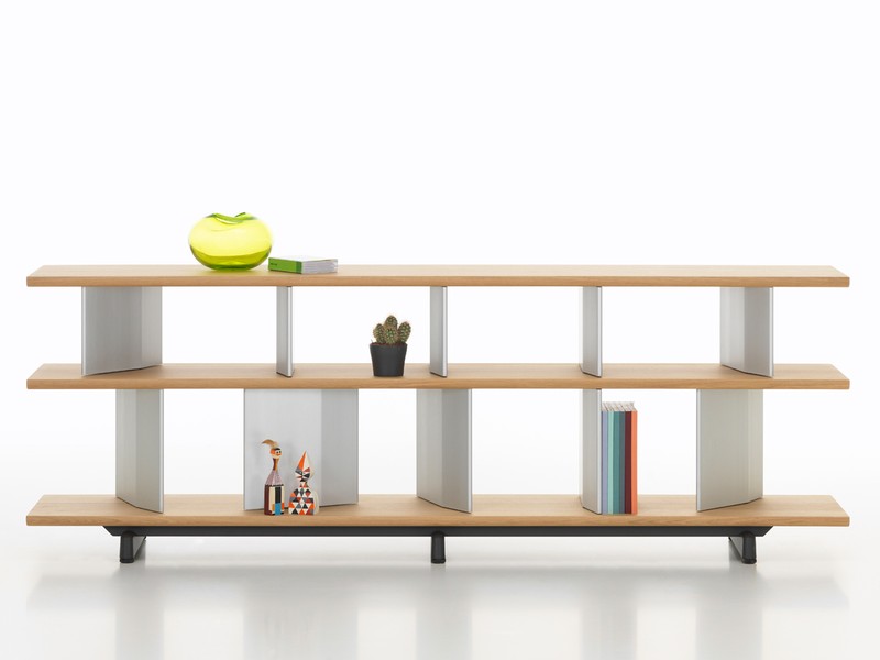 Buy the Vitra Planophore Wide Bookshelf Low at nest.co.uk