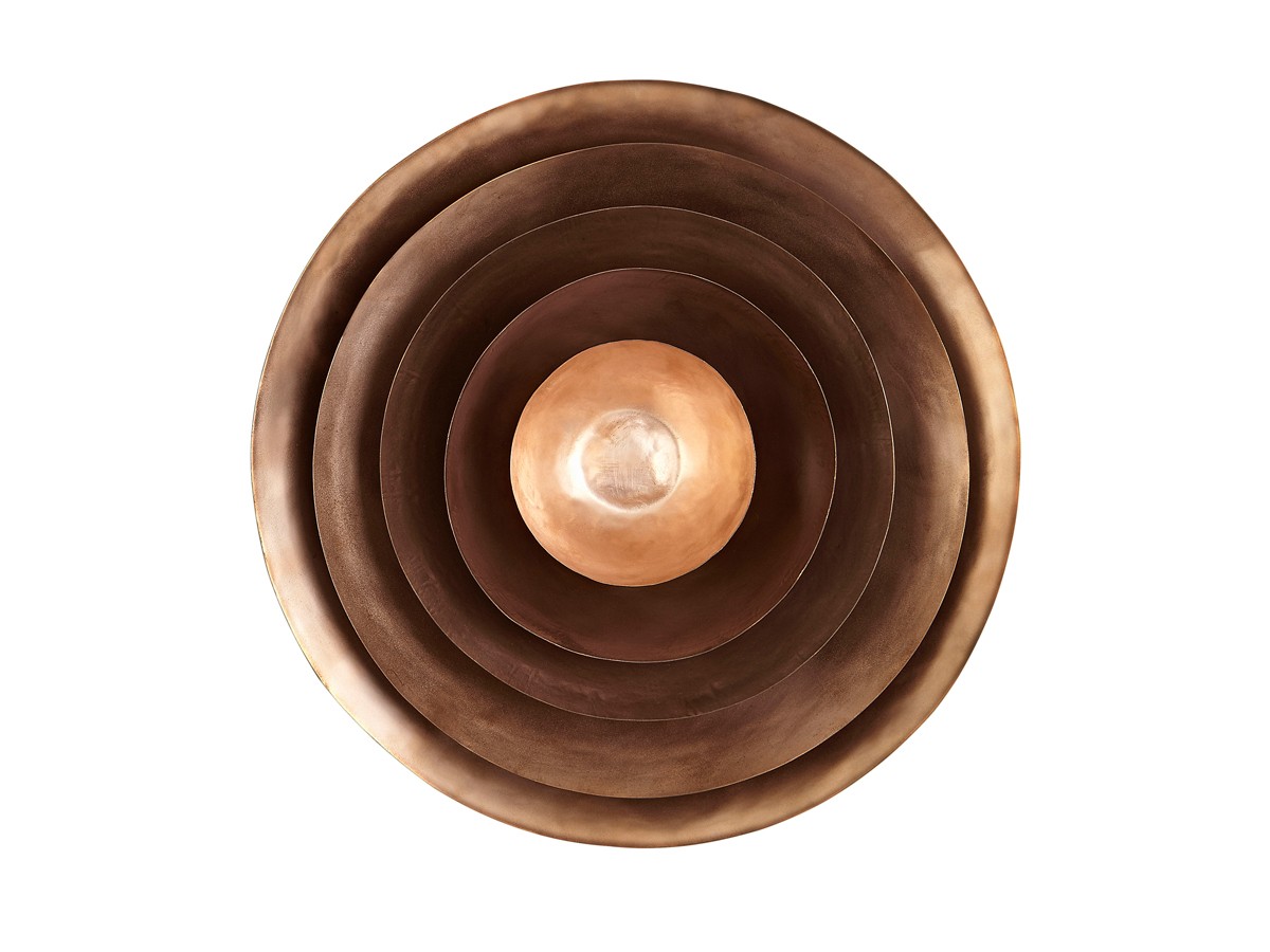Buy the Tom Dixon Form Bowl Tall Set Large Copper at nest.co.uk