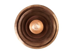 Tom Dixon Form Bowl Tall Set Large Copper