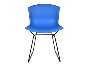Knoll Bertoia Plastic Side Chair - Black Base - Set of 2