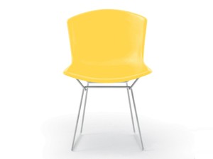Knoll Bertoia Plastic Side Chair - White Base