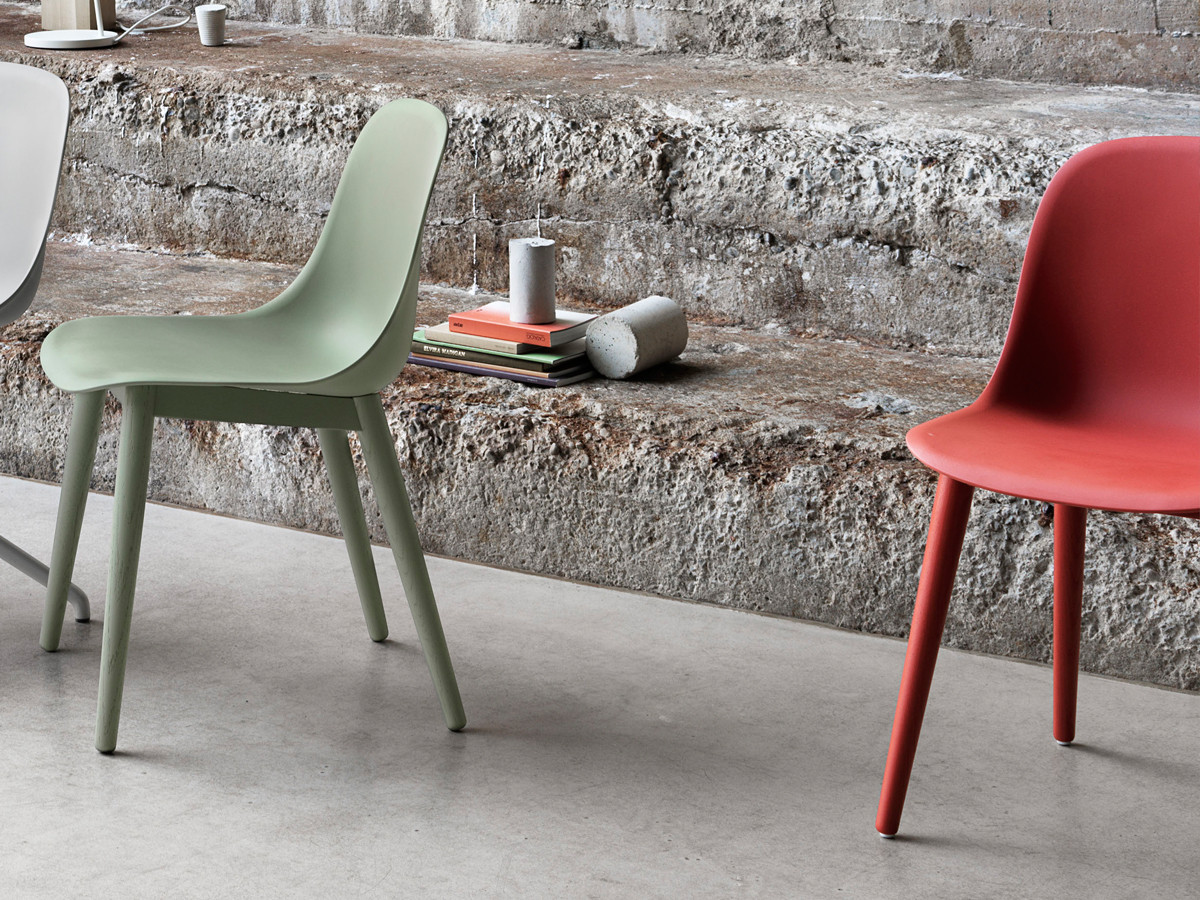 Buy the Muuto Fiber Side Chair Wood Base at Nest.co.uk