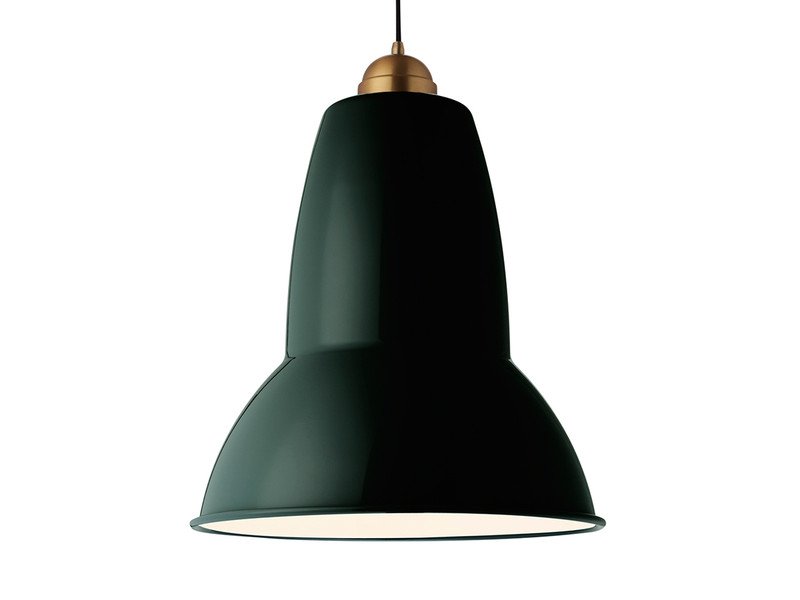 buy the anglepoise original 1227 giant brass pendant light at nest co uk