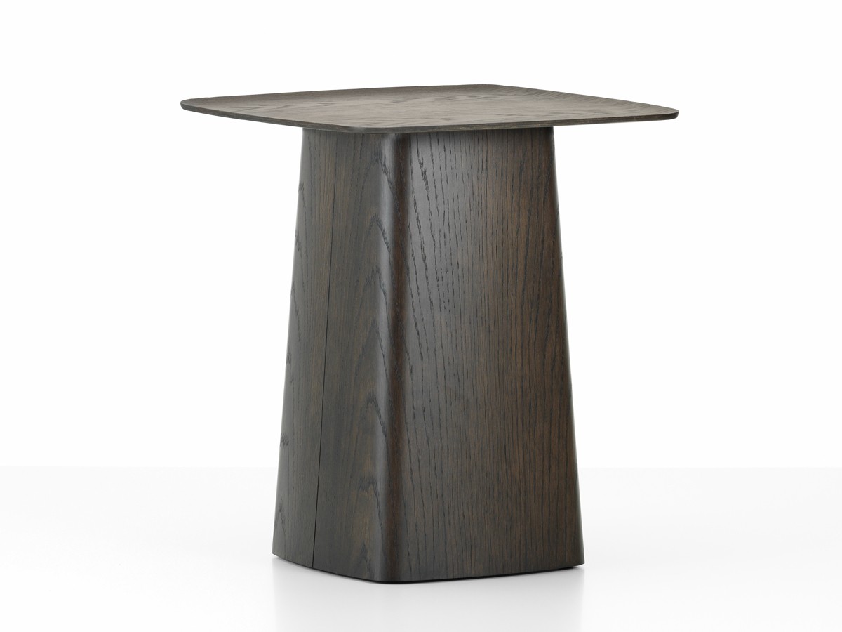 Buy the Vitra Wooden Side Table Dark Oak in Medium (40 x 40cm) at nest.co.uk