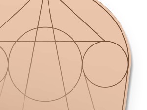 Petite Friture Mask Oval Wall Mirror