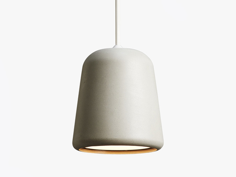 buy the new works material pendant light concrete at nest co uk