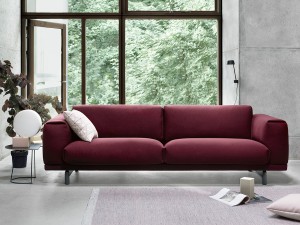 Muuto Rest Three Seater Sofa in Pitch Fabric