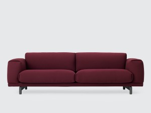 Muuto Rest Three Seater Sofa in Pitch Fabric