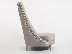 Lee Broom Salon Lounge Chair & Footstool