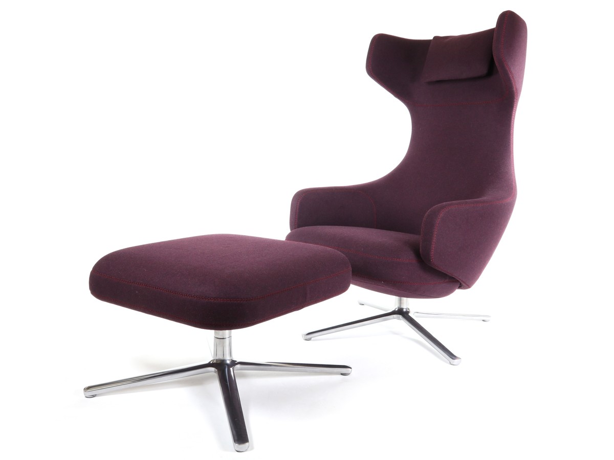 Ex-Display Vitra Grand Repos Lounge Chair & Ottoman - Cosy