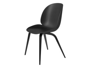 Gubi Beetle Dining Chair - Black Wood Base