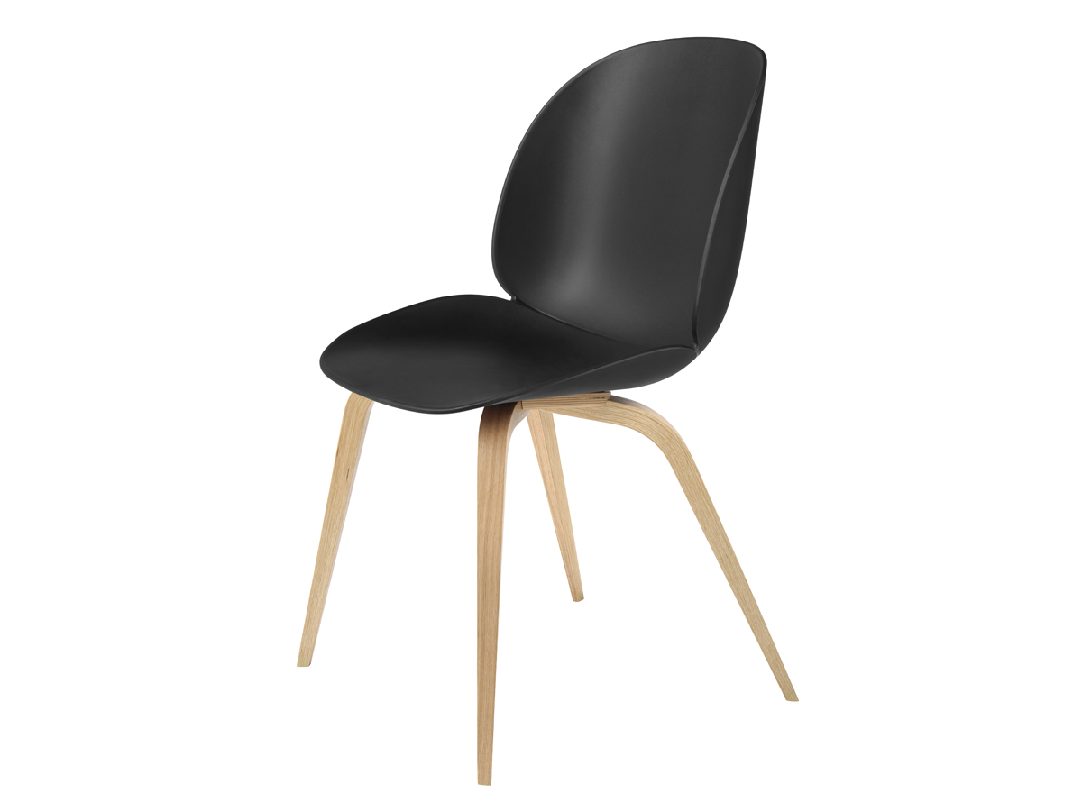 Buy the Gubi Beetle Dining Chair Oak Base at nest.co.uk