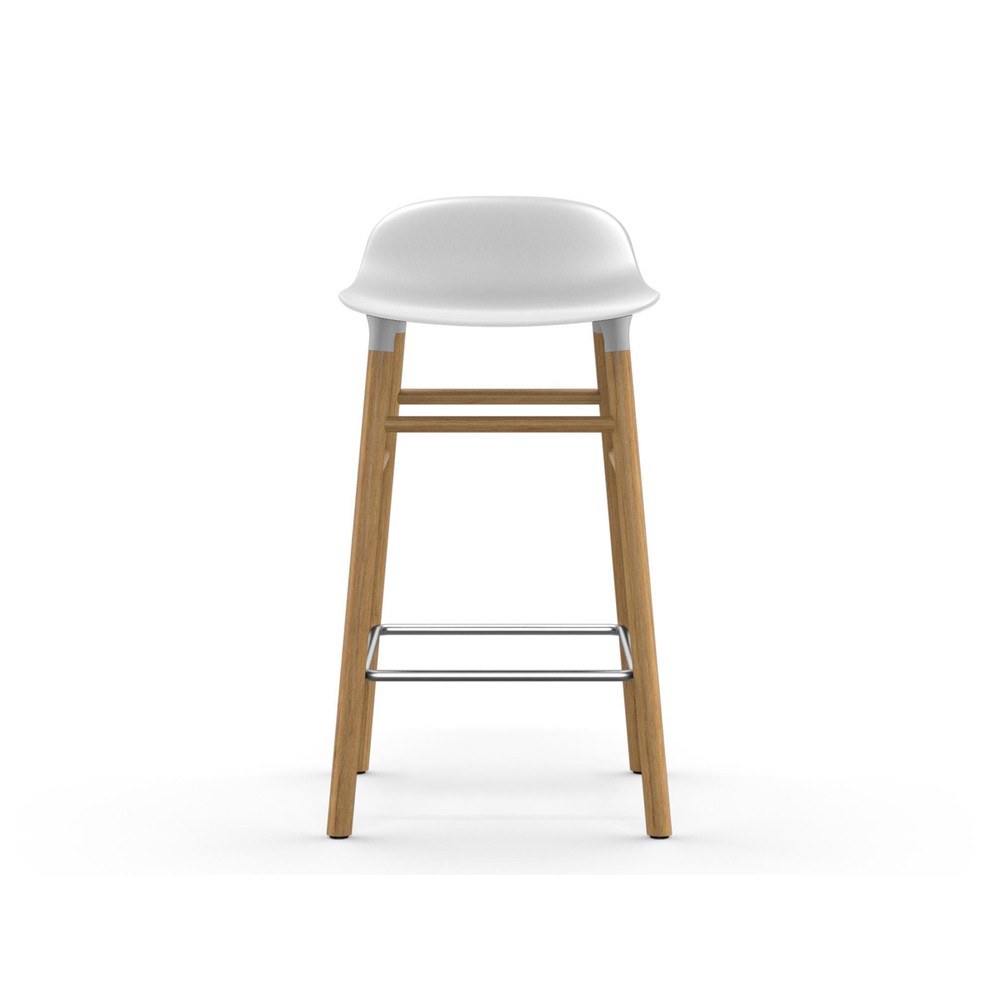 Buy the Normann Copenhagen Form Bar Stool Oak Base at nest.co.uk