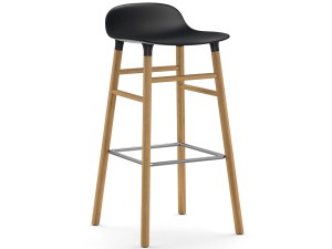 Normann Copenhagen Form Bar Stool - Oak Base