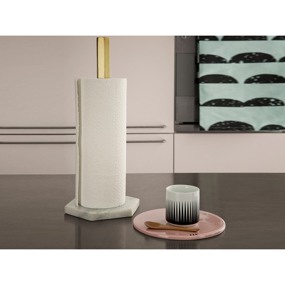Buy the Ferm Living Hexagon Stand Kitchen Roll Holder at nest.co.uk