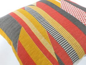 Ex-Display Tamasyn Gambell Pink Textured Stripe Cushion