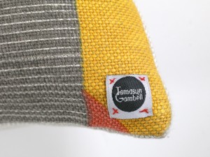 Ex-Display Tamasyn Gambell Pink Textured Stripe Cushion