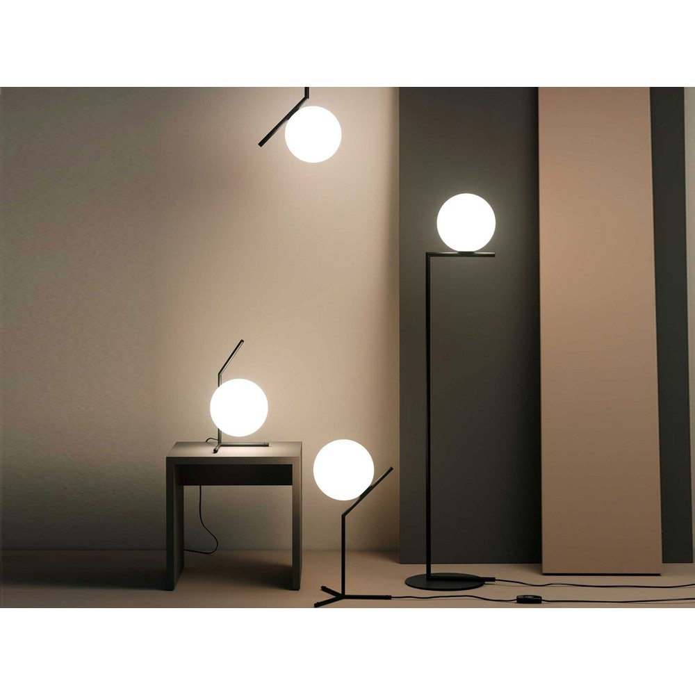 Buy the Flos IC S1 Suspension Light Black at nest.co.uk