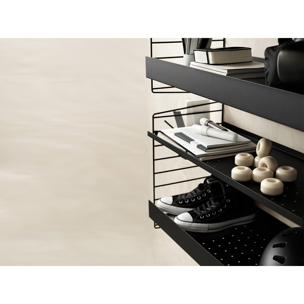 Buy the String Modular Shelving System Black at nest.co.uk