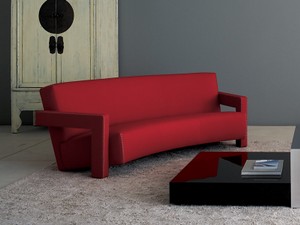 Cassina 637 Utrecht Three Seater Curved Sofa