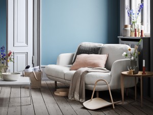 Fritz Hansen Lune Two Seater Sofa