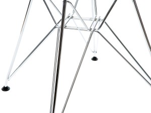 Vitra DSR Eames Plastic Side Chair - Chrome Base - White