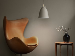 Fritz Hansen Caravaggio Matt Pendant Light - Warm Silk